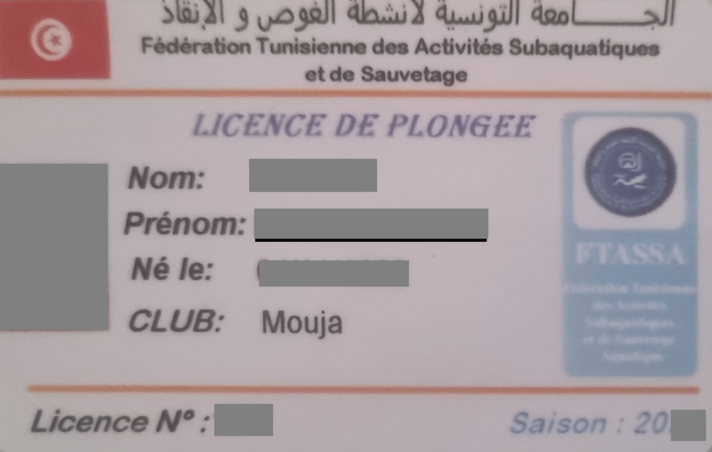 licence plongée